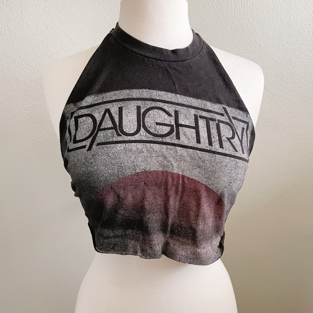 Reworked Daughtry T-Shirt Halter Top